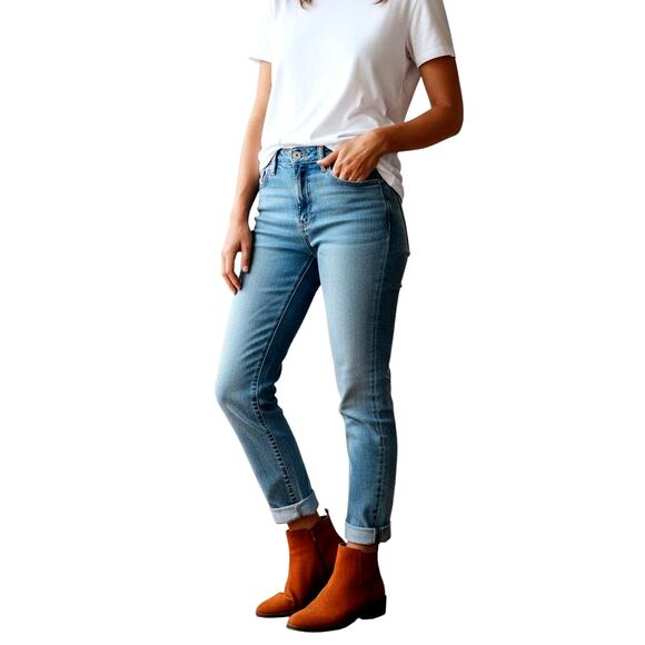 Time and True 9 Red Women's Chelsea Ankle Boots Shoes Memory Foam - Picture 2 of 6